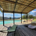 Depuis la Pergola de la piscine