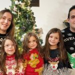 Sandrine, Matthieu et leurs trois princesses